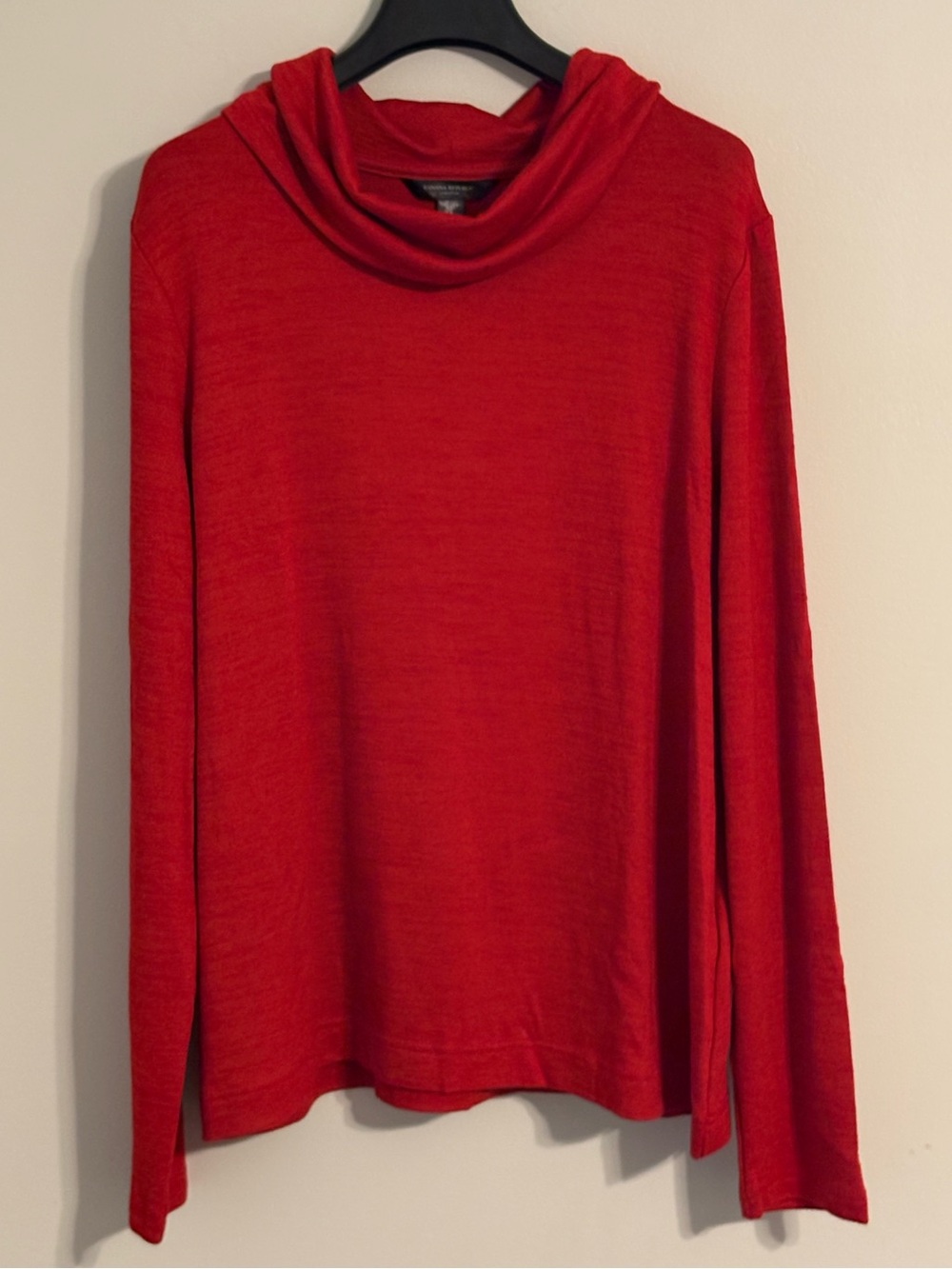 Banana Republic Women’s Red Cowl Neck Sweater - Size Large